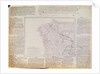 Map of Galicia with the route of the French army and a log, from the campaign in January, 1809 by French School
