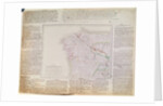 Map of Galicia with the route of the French army and a log, from the campaign in January, 1809 by French School