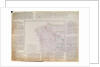 Map of Galicia with the route of the French army and a log, from the campaign in January, 1809 by French School