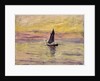 The Sailing Boat, Evening Effect, 1885 by Claude Monet