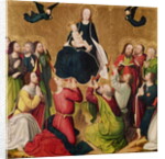 The Virgin in Glory with the Apostles, central panel of a triptych, late 15th century by Master of the Lyversberg Passion