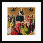 The Virgin in Glory with the Apostles, central panel of a triptych, late 15th century by Master of the Lyversberg Passion
