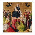 The Virgin in Glory with the Apostles, central panel of a triptych, late 15th century by Master of the Lyversberg Passion