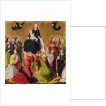 The Virgin in Glory with the Apostles, central panel of a triptych, late 15th century by Master of the Lyversberg Passion