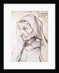 Portrait of the artist's mother, 1514 by Albrecht Dürer or Duerer