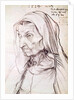 Portrait of the artist's mother, 1514 by Albrecht Dürer or Duerer
