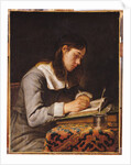 Young Man Writing by Joos van (follower of) Craesbeeck