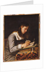 Young Man Writing by Joos van (follower of) Craesbeeck
