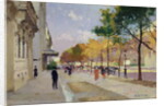 Avenue Montaigne, Paris by Jules Ernest Renoux
