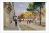 Avenue Montaigne, Paris by Jules Ernest Renoux