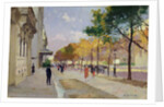 Avenue Montaigne, Paris by Jules Ernest Renoux