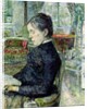 Adele Tapie de Celeyran Countess of Toulouse-Lautrec-Monfa in the Salon of Chateau de Malrome, 1887 by Henri de Toulouse-Lautrec