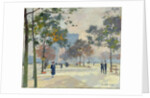 The Arc de Triomphe in Autumn, Paris by Jules Ernest Renoux