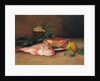 Crab and Red Mullet by Jules Ernest Renoux