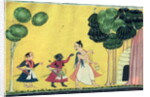 Rama and Lakshmana accompanied by Visvamitra by Indian School