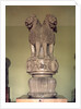 Lion capital from the Pillar of Emperor Ashoka 273-236 BC by Indian