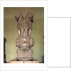 Lion capital from the Pillar of Emperor Ashoka 273-236 BC by Indian