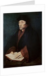 Portrait of Desiderius Erasmus of Rotterdam by Hans Holbein the Younger