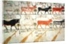 The seven celestial cows and the sacred bull and the four rudders of heaven by Egyptian 19th Dynasty