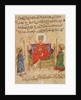 MS Ahmed III 3206 Sultan on his throne by Turkish School