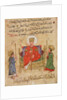 MS Ahmed III 3206 Sultan on his throne by Turkish School