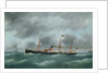 Cargo Steamship Flying the Flag of the Le Havre Peninsular Company by French School