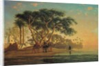 Arab Oasis, 1853 by Narcisse Berchere