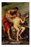 Daedalus Attaching Icarus' Wings, c.1754 by Joseph-Marie the Elder Vien