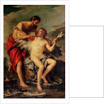 Daedalus Attaching Icarus' Wings, c.1754 by Joseph-Marie the Elder Vien