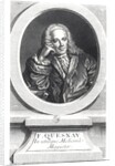 Portrait of Francois Quesnay engraved by Johan Georg Wille by J. Chevallier