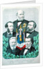 Famous Men of the French Republic: Jules Ferry Jules Grevy Leon Gambetta Victor Hugo and Louis Blanc 1873 by French School