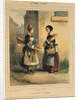 The Baker's Art, plate number 27 from the 'Les Femmes de Paris' series, 1841-42 by Alfred Andre Geniole