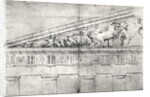 Study of a pediment from the Parthenon by Jacques Carrey