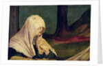 Virgin at the Entombment from the Isenheim Altarpiece, c.1512-16 by Matthias Grunewald