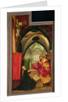 The Annunciation from the Isenheim Altarpiece, left hand wing, c.1512-16 by Matthias Grunewald