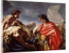 Achilles Contemplating the Body of Patroclus by Giovanni Antonio Pellegrini