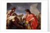 Achilles Contemplating the Body of Patroclus by Giovanni Antonio Pellegrini