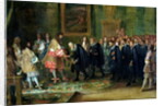 The Reception of the Ambassadors of the Thirteen Swiss Cantons by Louis XIV at the Louvre, 11th November 1663, 1664 by Adam Frans van der Meulen