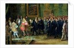 The Reception of the Ambassadors of the Thirteen Swiss Cantons by Louis XIV at the Louvre, 11th November 1663, 1664 by Adam Frans van der Meulen