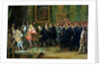 The Reception of the Ambassadors of the Thirteen Swiss Cantons by Louis XIV at the Louvre, 11th November 1663, 1664 by Adam Frans van der Meulen