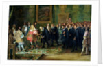 The Reception of the Ambassadors of the Thirteen Swiss Cantons by Louis XIV at the Louvre, 11th November 1663, 1664 by Adam Frans van der Meulen