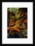 Demons armed with sticks from the Isenheim Altarpiece, c,1512-16 by Matthias Grunewald