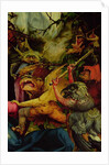 Demons armed with sticks from the Isenheim Altarpiece, c,1512-16 by Matthias Grunewald