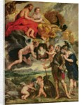 The Medici Cycle: Henri IV Receiving the Portrait of Marie de Medici 1621-25 by Peter Paul Rubens
