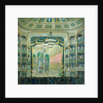 View of the Stage of the Paris Opera, Rue Richelieu, Paris by French School
