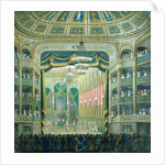 View of the Stage of the Paris Opera, Rue Richelieu, Paris by French School