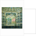 View of the Stage of the Paris Opera, Rue Richelieu, Paris by French School
