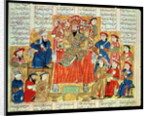 A Sultan and his Court by Persian School