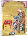 Ahmet III, 2127 fol.1b Portrait of the author from 'De Materia Medica' by Dioscorides by Mesopotamian