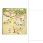 Chinese Peasants Sifting Rice by School Chinese